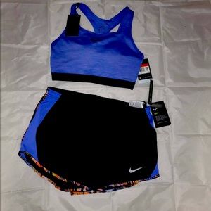 Nike workout sports bra & shorts outfit